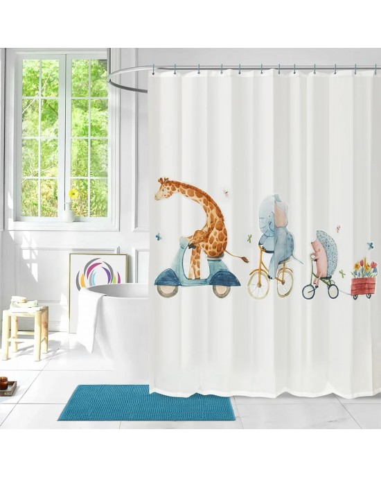 LINO ΚΟΥΡΤΙΝΑ ΜΠΑΝΙΟΥ FAMILIO 180X200 Bathroom curtains