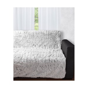 Διακοσμητικό μαλλιαρό ριχτάρι 5336 (145cm x 195cm) δίχρωμο γκρί βάση