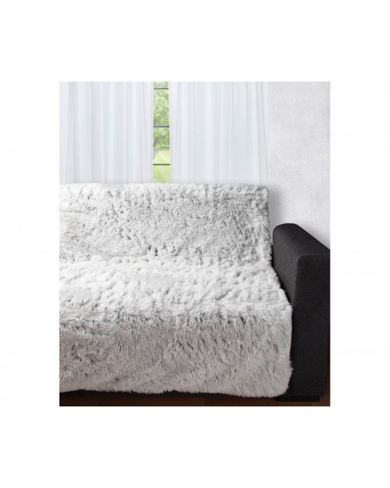 Διακοσμητικό μαλλιαρό ριχτάρι 5336 (145cm x 195cm) ανθρακί Ριχτάρια καναπέ