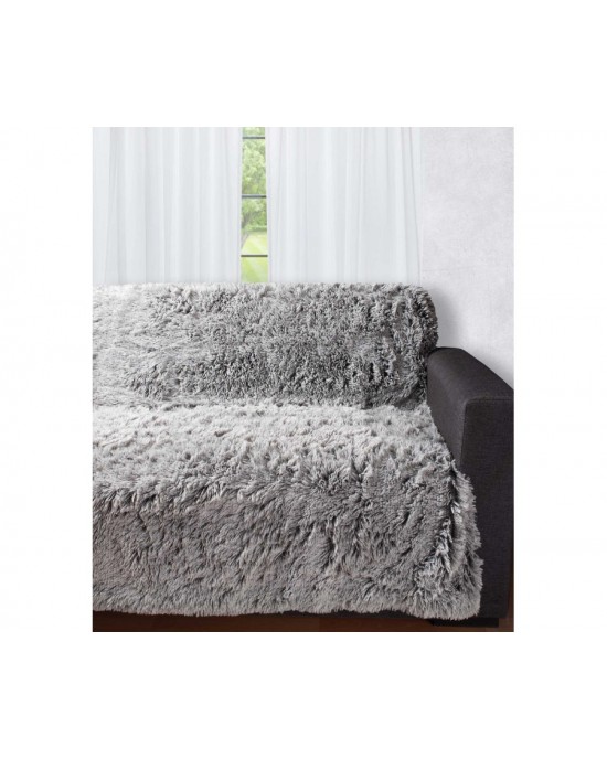 Διακοσμητικό μαλλιαρό ριχτάρι 5336 (145cm x 195cm) ανθρακί Ριχτάρια καναπέ