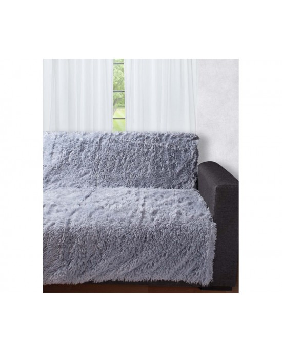 Διακοσμητικό μαλλιαρό ριχτάρι 5336 (145cm x 195cm) ανθρακί Ριχτάρια καναπέ
