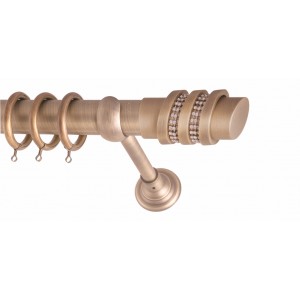 ΚΟΥΡΤΙΝΟΞΥΛΟ THREE RINGS STRASS FRANS  Φ35 ANTIK Φ1,60