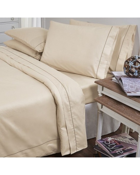 ΠΑΠΛΩΜΑΤΟΘΗΚΗ Υ/Π-ARCOBALENO  BELLO_CREAM ΕΚΡΟΥ 19V69 Duvet Covers