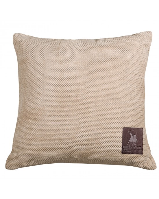 GREENWICH POLO CLUB 2734 FIGURE PILLOW 42Χ42 GREENWICH POLO CLUB BEIGE