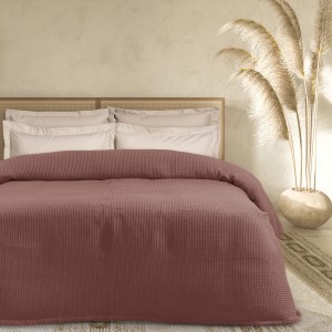 DASHOME 0473 ΚΟΥΒΕΡΤΑ ΠΙΚΕ 220X240 ΥΠΕΡΔΙΠΛΑ NUDE