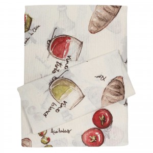 DASHOME 0616 RUNNER 45Χ140 ΕΚΡΟΥ-ΛΑΔΙ-ΚΟΚΚΙΝΟ