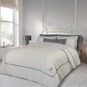 2129 ΠΑΠΛΩΜΑΤΟΘΗΚΗ ΣΕΤ ΥΠΕΡΔΙΠΛH GREENWICH POLO CLUB ΓΚΡΙ 220X240, 50X70+7