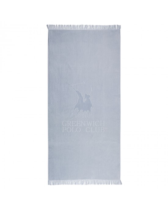 3624 ΠΕΤΣΕΤΑ ΘΑΛΑΣΣΗΣ 90Χ190 GREENWICH POLO CLUB ΑΣΗΜΙ/ΓΚΡΙ Beach towels