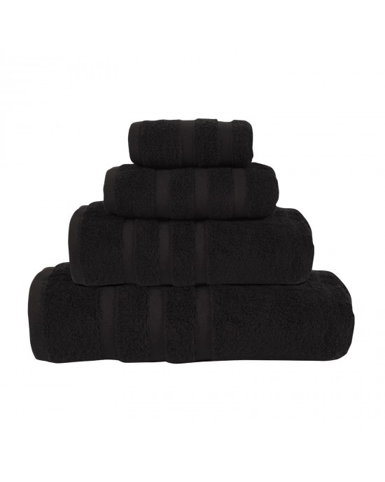 1173 ΠΕΤΣΕΤΑ ΠΡΟΣΩΠΟΥ 50Χ90 PRESTIGE ΜΑΥΡΟ DAS HOME