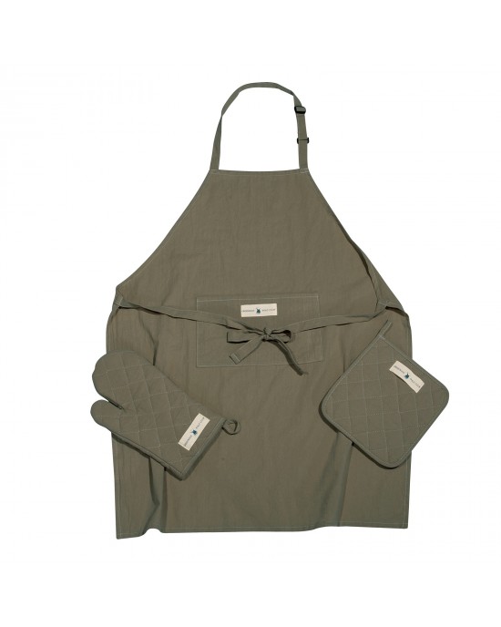 2640 ΣΕΤ ΚΟΥΖΙΝΑΣ 3 ΤΜΧ GREENWICH POLO CLUB ΧΑΚΙ  65X80, 17X28, 20X20