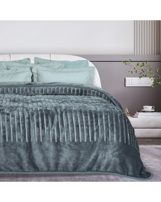 DAS HOME 1349 ΚΟΥΒΕΡΤΑ VELOUR MONH
