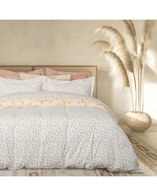DAS HOME 1682 ΚΟΥΒΕΡΛΙ ΥΠΕΡΔΙΠΛΟ PRESTIGE ΩΧΡΑ-ΚΡΕΜ