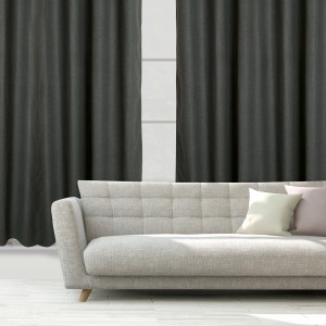 DAS HOME 2261 ΚΟΥΡΤΙΝΑ ΜΕ ΚΡΙΚΟΥΣ 140Χ270 ΓΚΡΙ ΣΚΟΥΡΟ
