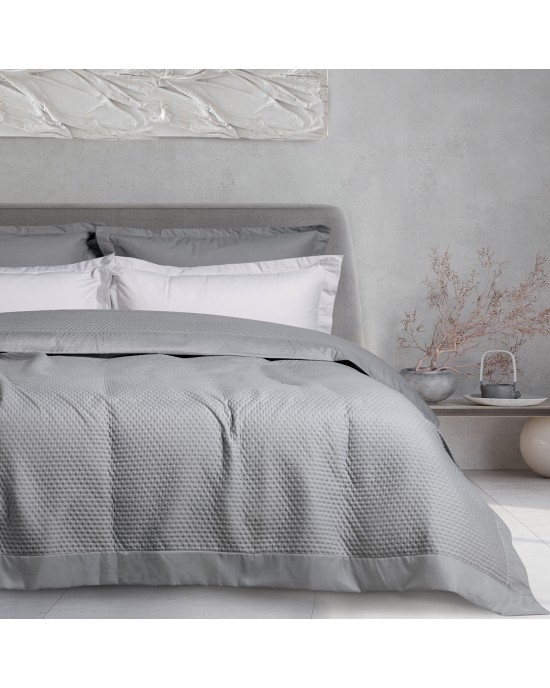 DAS HOME 9635 ΚΟΥΒΕΡΛΙ ΥΠΕΡΔΙΠΛΟ HAPPY ΓΚΡΙ