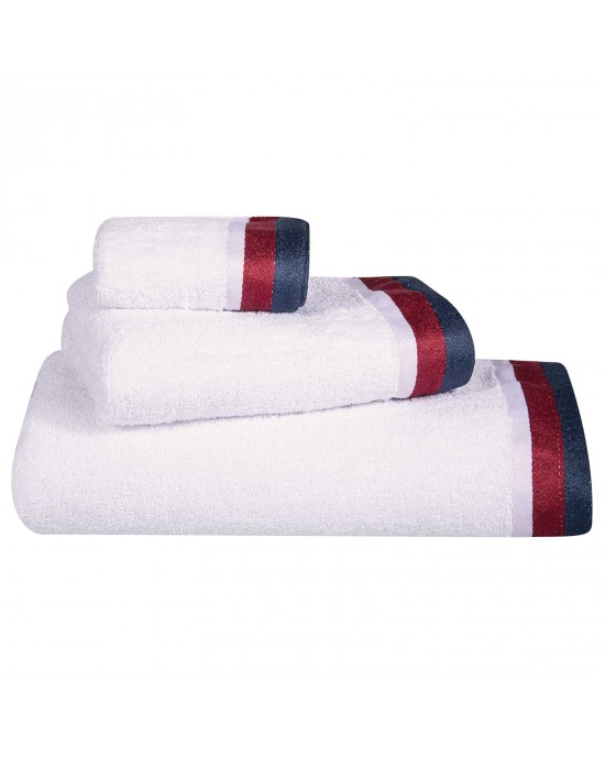 3062 ΣΕΤ ΠΕΤΣΕΤΕΣ 3 ΤΕΜΑΧΙΩΝ GREENWICH POLO CLUB ΛΕΥΚΟ