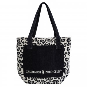3861 ΤΣΑΝΤΑ ΘΑΛΑΣΣΗΣ 55Χ40 GREENWICH POLO CLUB ΜΑΥΡΟ-ΣΠΑΓΓΙ-ΜΠΕΖ