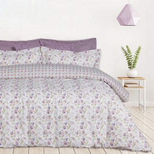 DAS HOME ΣΕΤ ΣΕΝΤΟΝΙΑ ΜΟΝΑ HAPPY 9675 IVORY, LILAC