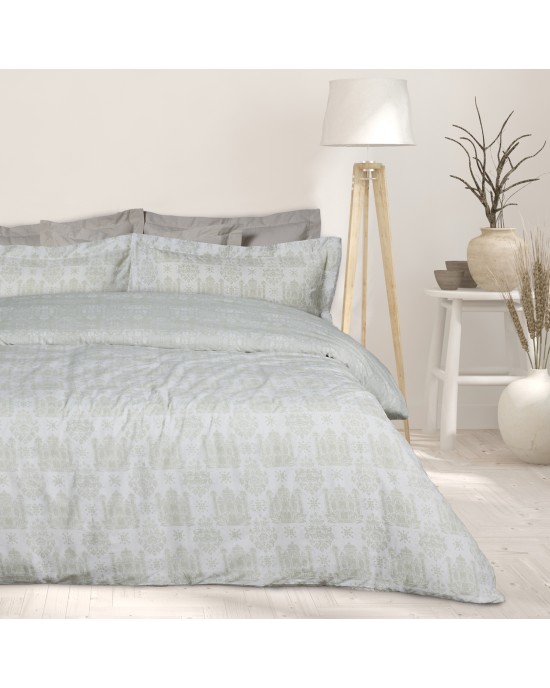 DAS HOME ΣΕΤ ΣΕΝΤΟΝΙΑ ΜΟΝΑ HAPPY 9673 TAUPE, WHITE