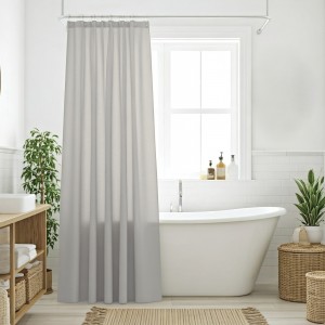 DAS HOME ΚΟΥΡΤΙΝΑ ΜΠΑΝΙΟΥ 200X180 0805 GREY