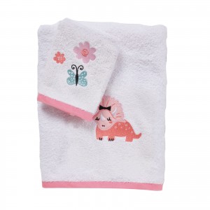 DAS BABY ΣΕΤ ΠΕΤΣΕΤΕΣ 2 ΤΕΜΑΧΙΩΝ ΚΕΝΤΗΤΕΣ FUN 4936 PINK, WHITE