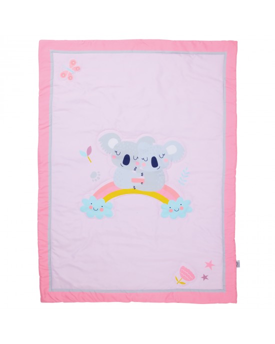 DAS BABY ΚΟΥΒΕΡΛΙ FUN 4934 GREY, PINK