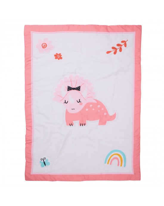 DAS BABY ΚΟΥΒΕΡΛΙ FUN 4936 PINK, WHITE