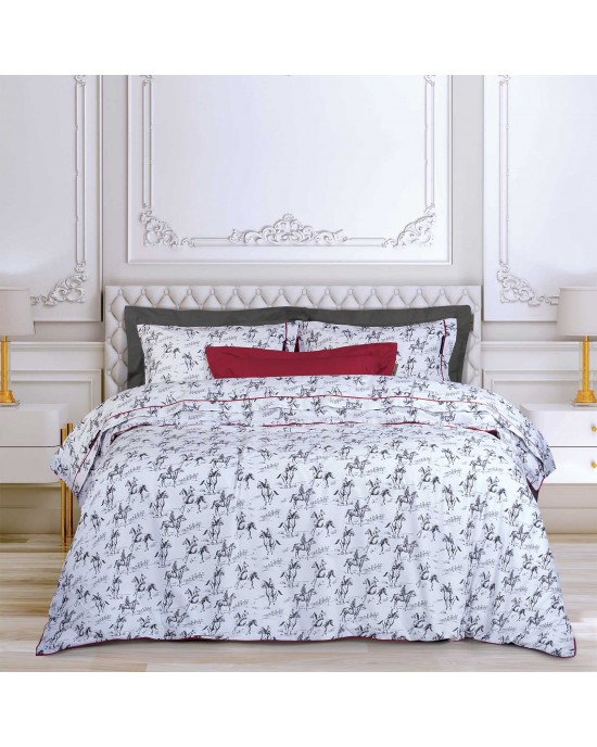 GREENWICH POLO CLUB ΣΕΤ ΣΕΝΤΟΝΙΑ ΥΠΕΡΔΙΠΛΑ 2263 BLACK, WHITE