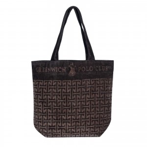 GREENWICH POLO CLUB ΤΣΑΝΤΑ ΘΑΛΑΣΣΗΣ 55Χ40 4004 BROWN