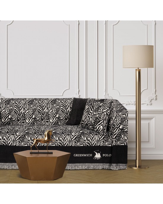 GREENWICH POLO CLUB ΡΙΧΤΑΡΙ 180Χ300 ESSENTIAL 3935 BLACK, TAUPE