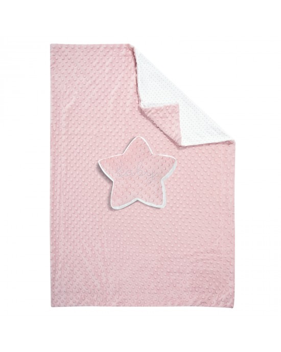 GREENWICH POLO CLUB ΚΟΥΒΕΡΤΑ FLEECE 75X100 ΒΑΒΥ 8847 PINK, WHITE