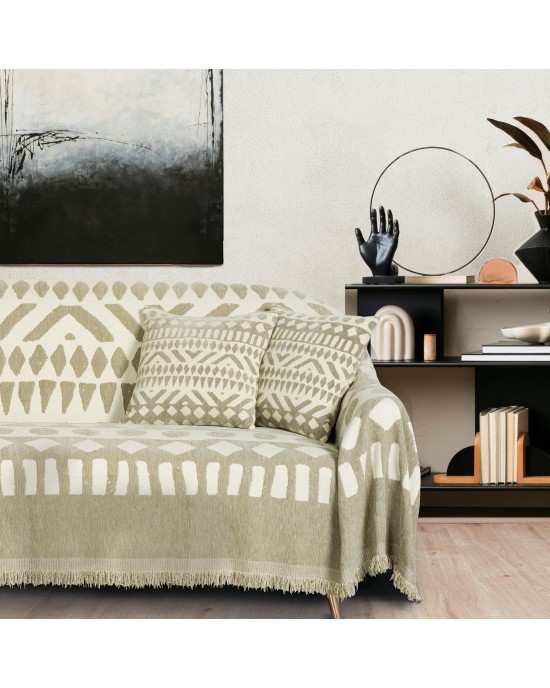 DAS HOME ΡΙΧΤΑΡΙ 180Χ250 0276 CREAM, TAUPE
