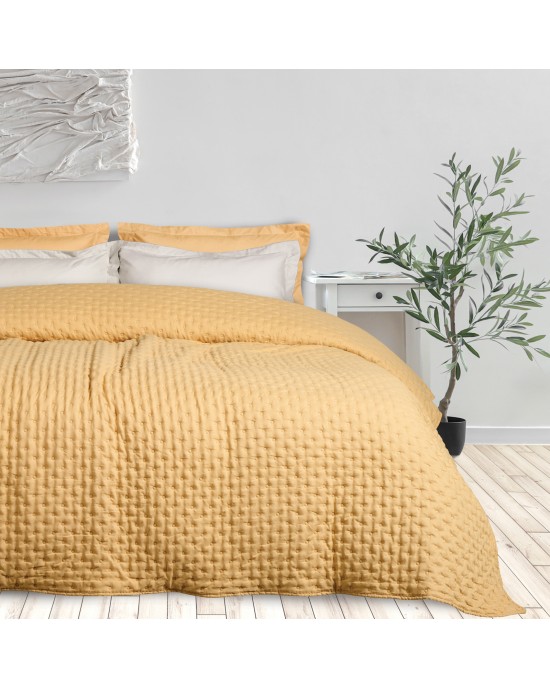DAS HOME ΚΟΥΒΕΡΛΙ ΜΟΝΟ HAPPY 9631 OCHRE