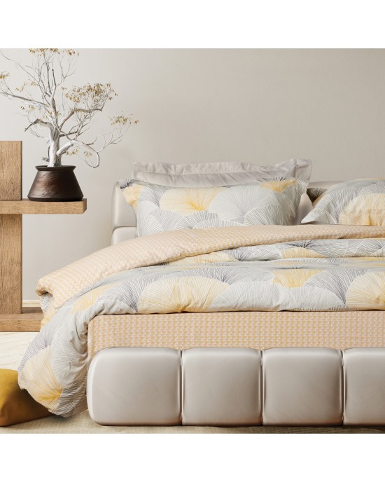 DAS KIDS ΣΕΤ ΣΕΝΤΟΝΙΑ ΜΟΝΑ 4967 GREY, ORANGE Kids bed sheets