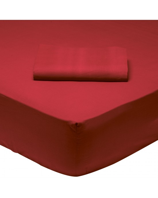 1014 BED SHEET WITH BORDEAUX RUBBER 170 * 200 + 35