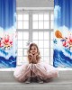 2122 CURTAIN-HOOKS 140X280 BLUE-BLUE-SOMON Kids curtains