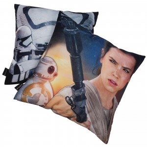 5505 FIGURE PILLOW 40X40 STARWARS WHITE-BLACK-GOLD
