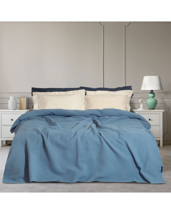 2034 G.P.C. QUEEN COVER 220 * 240 BLUE Bedspread