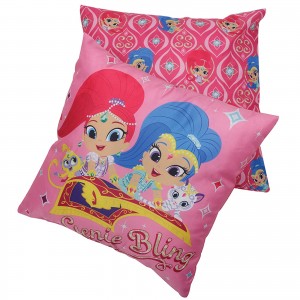 5501 FIGURE PILLOW 40X40 SHIMMER & SHINE FUCHSIA-YELLOW