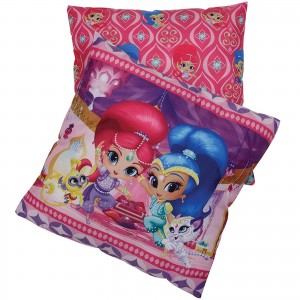 5502 FIGURE PILLOW 40X40 SHIMMER & SHINE FUCHSIA-PURPLE