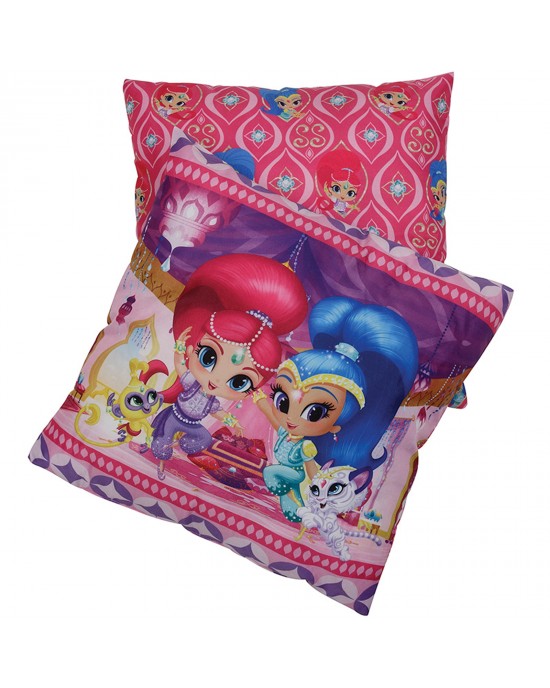 5502 FIGURE PILLOW 40X40 SHIMMER & SHINE FUCHSIA-PURPLE Kids decorative pillows