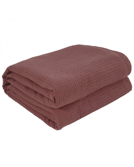 DASHOME 0473 ΚΟΥΒΕΡΤΑ ΠΙΚΕ 220X240 ΥΠΕΡΔΙΠΛΑ NUDE Blankets