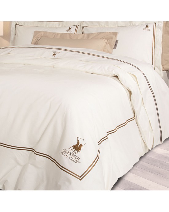 2128 ΣΕΤ ΣΕΝΤΟΝΙΑ KING GREENWICH POLO CLUB ΙΒΟΥΑΡ 270X280, 50X70+7 Bed sheets