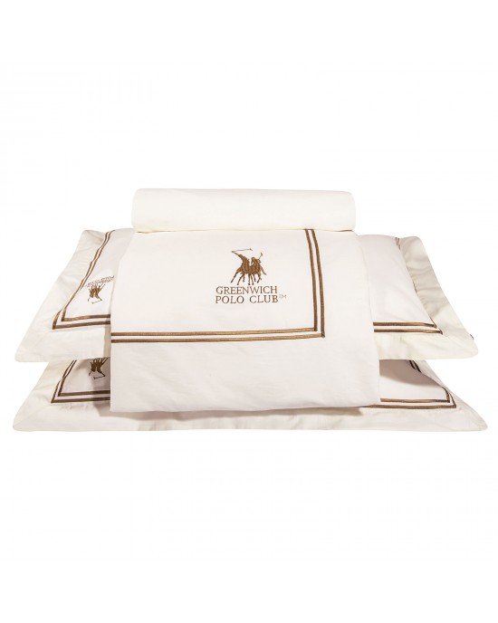 2128 ΣΕΤ ΣΕΝΤΟΝΙΑ KING GREENWICH POLO CLUB ΙΒΟΥΑΡ 270X280, 50X70+7 Bed sheets