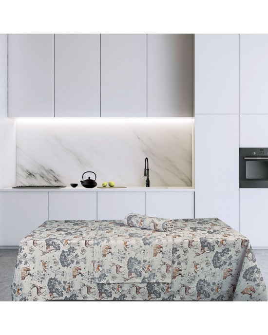 2662 RUNNER 45Χ140 GREENWICH POLO CLUB ΕΚΡΟΥ-ΜΑΥΡΟ-ΚΑΦΕ Table runners