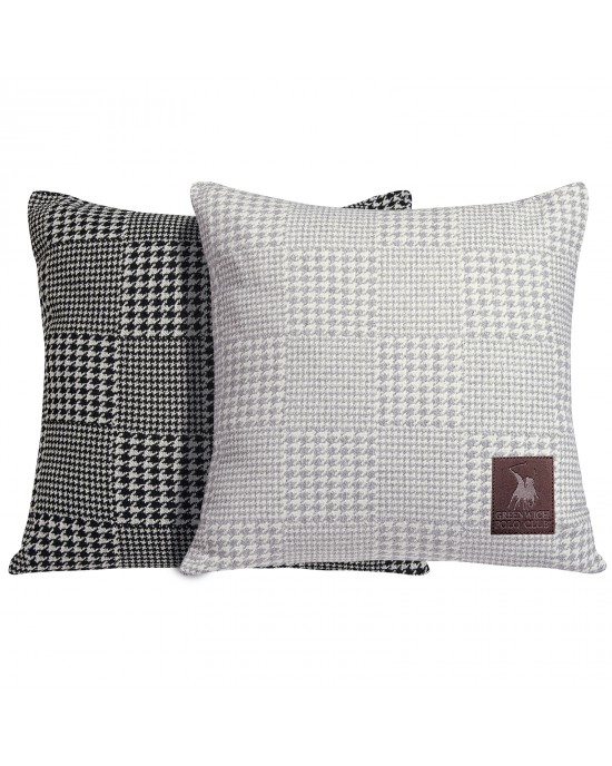 2788 ΡΙΧΤΑΡΙ 180Χ300 GREENWICH POLO CLUB ΤΡΙΘΕΣΙΟ ΜΑΥΡΟ-ΓΚΡΙ Decorative Pillows