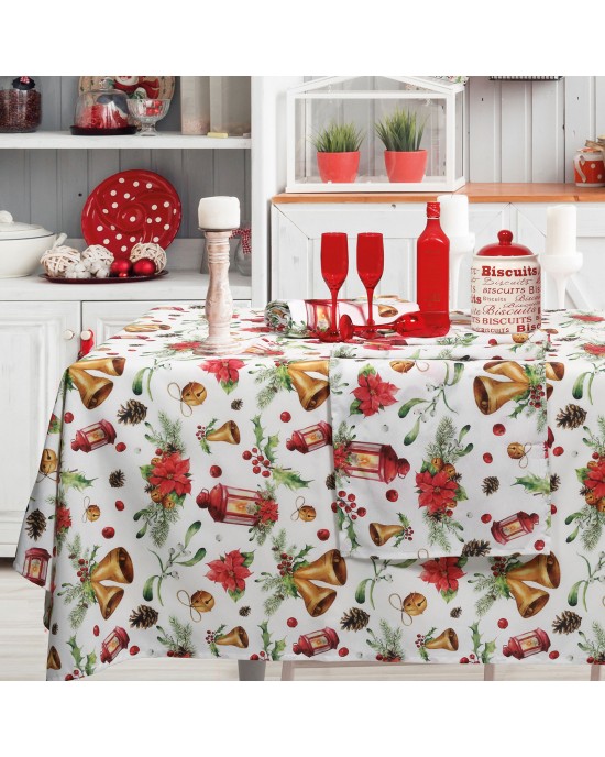 0624 CHRISTMAS RUNNER 45Χ140 ΜΠΕΖ - ΚΟΚΚΙΝΟ-ΧΡΥΣΟ DAS HOME