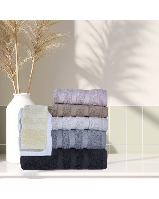 1173 ΠΕΤΣΕΤΑ ΠΡΟΣΩΠΟΥ 50Χ90 PRESTIGE ΜΑΥΡΟ DAS HOME