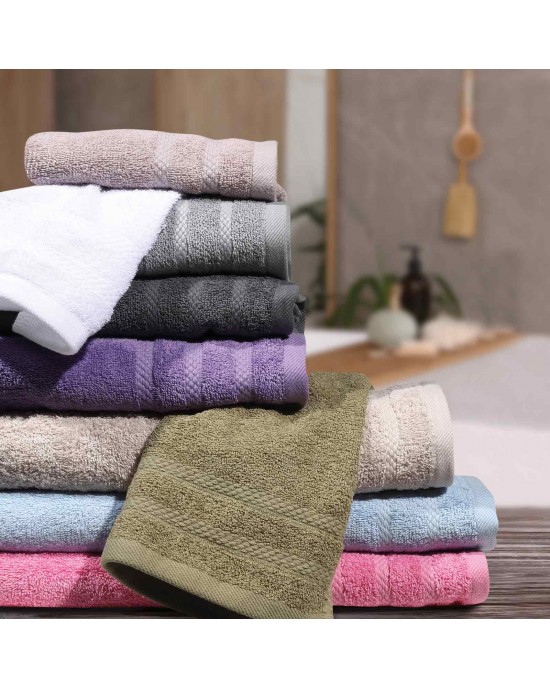 1230 HAPPY ΠΕΤΣΕΤΑ ΜΠΑΝΙΟΥ 70Χ140 ΛΕΥΚΟ DAS HOME