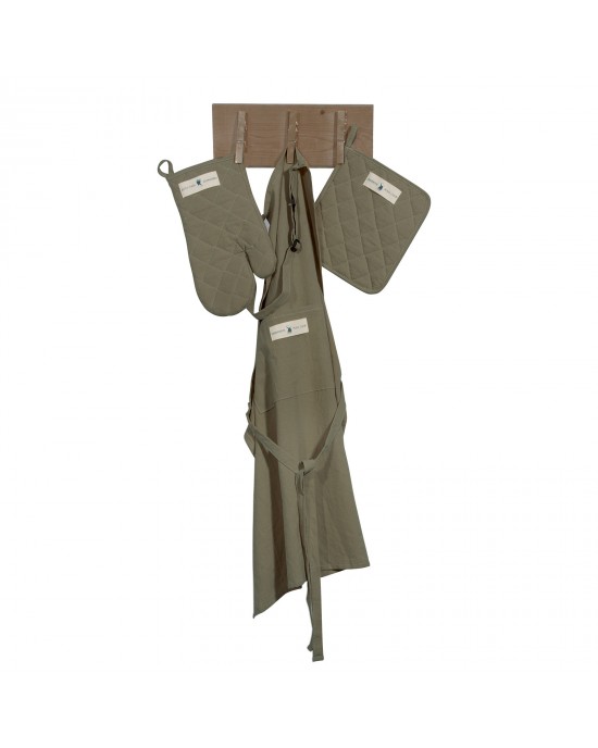 2640 ΣΕΤ ΚΟΥΖΙΝΑΣ 3 ΤΜΧ GREENWICH POLO CLUB ΧΑΚΙ  65X80, 17X28, 20X20