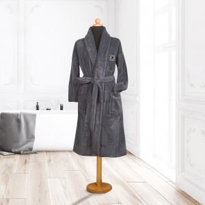 3203 ΜΠΟΥΡΝΟΥΖΙ LARGE GREENWICH POLO CLUB ΓΚΡΙ ΣΚΟΥΡΟ